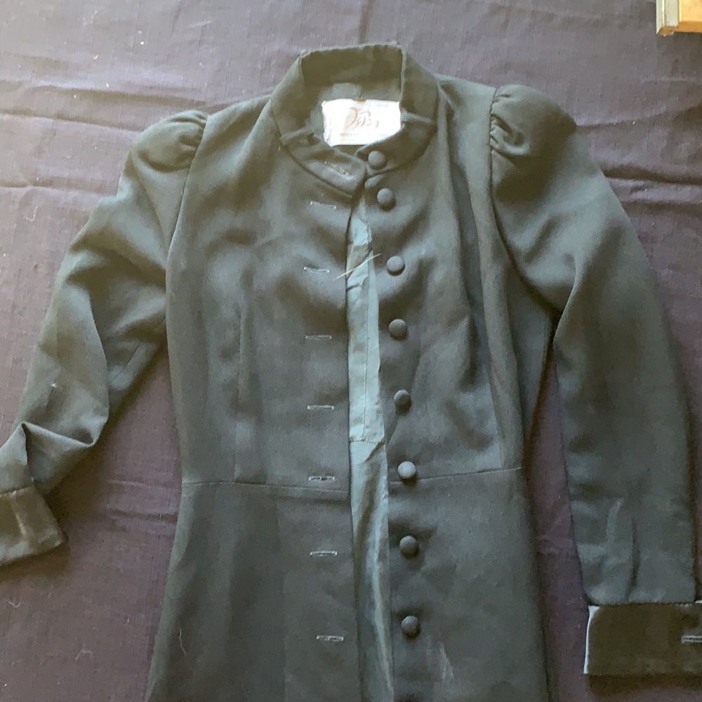 Vintage long black coat